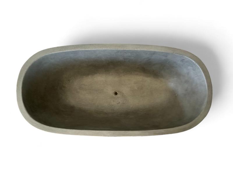 GREY TERRAZZO STONE BATHTUB