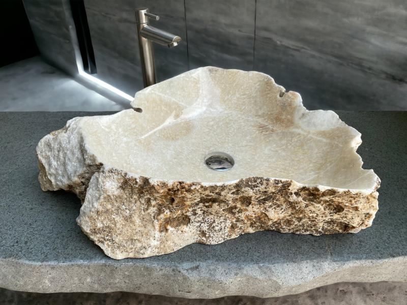 POLISHED STONE SINK VALENTINO