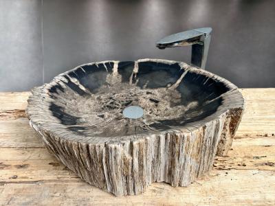 LAVABO DE MADERA FOSILIZADA AMANZI