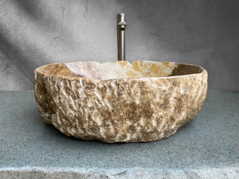 BROWN STONE WASHBASIN BEAUNE