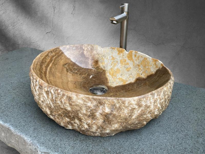 LAVABO DE PIEDRA MARRON BEAUNE