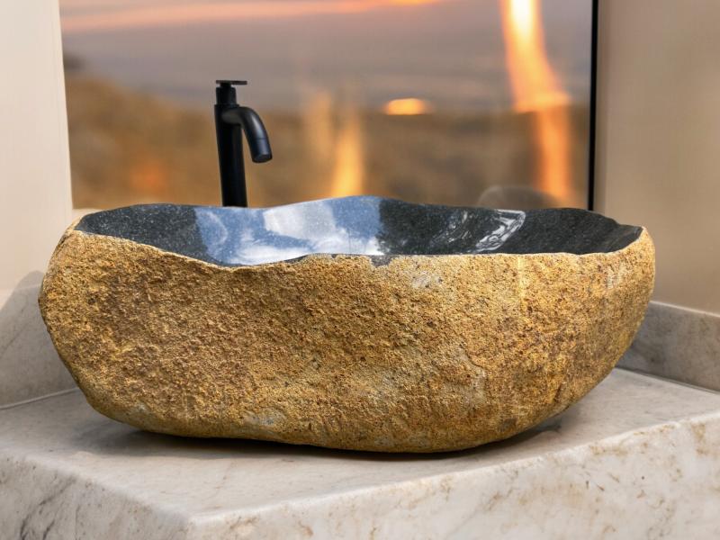 LAVABO DE PIEDRA OXIDADA DOHA