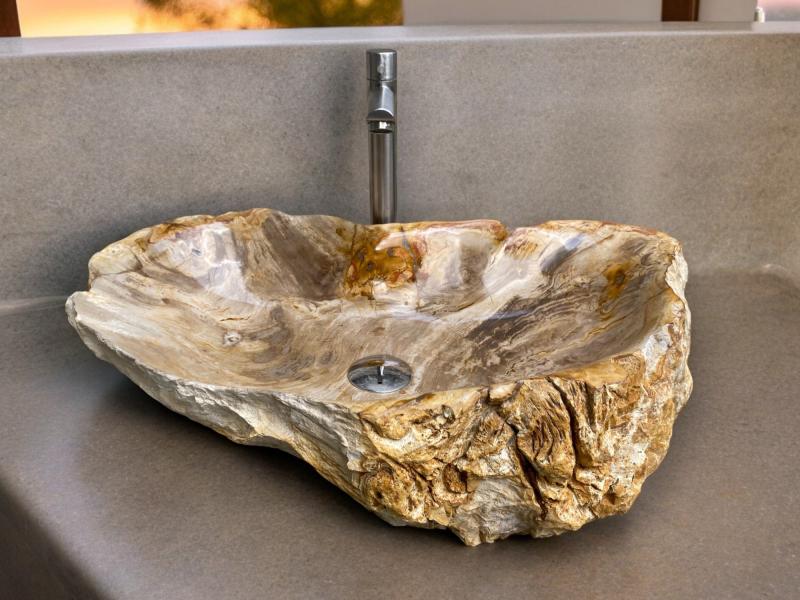 FOSSILIZED WOODEN SINK CARL