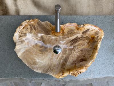 LAVABO DA APPOGGIO IN LEGNO FOSSILE CARL - ARRELART