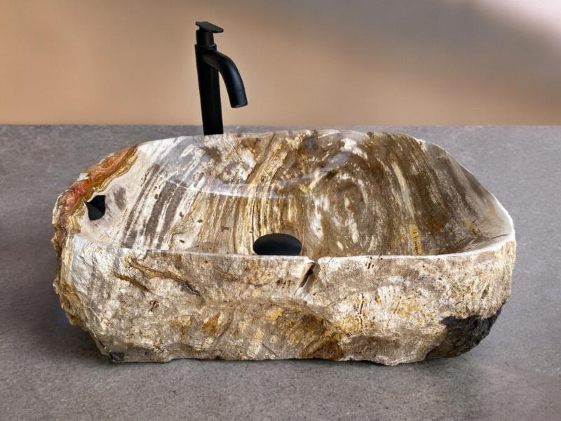 PETRIFIED WOOD SINK IMPERIAL