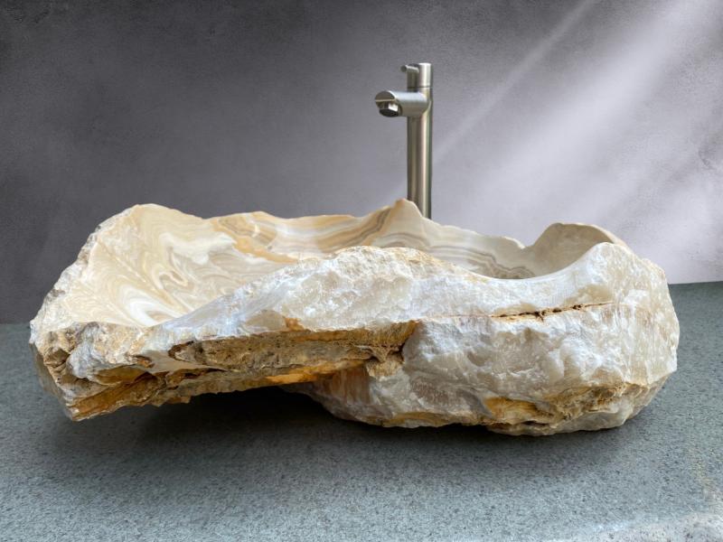 LAVABO DE PIEDRA NATURAL DE ONIX SALINA