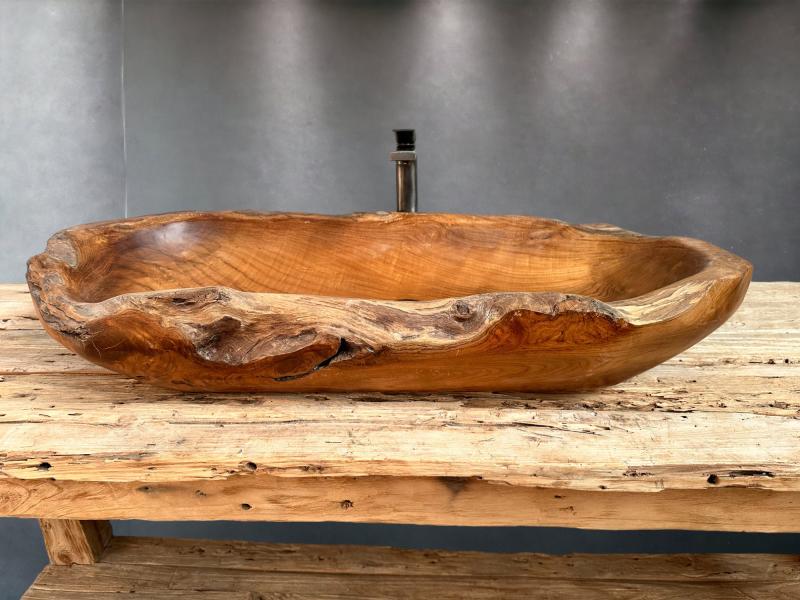 LAVABO DA APPOGGIO IN LEGNO TEAK CARLO