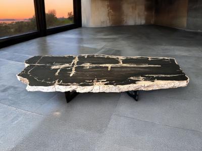 LARGE BLACK STONE COFFEE TABLE ARUSHA