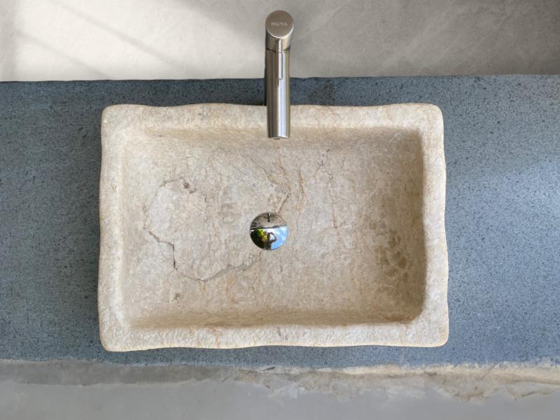 LAVABO DA APPOGGIO IN MARMO ANTICO - WILDER