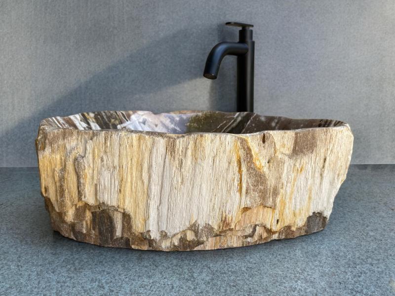 LAVABO DE MADERA FOSIL CAMERUN