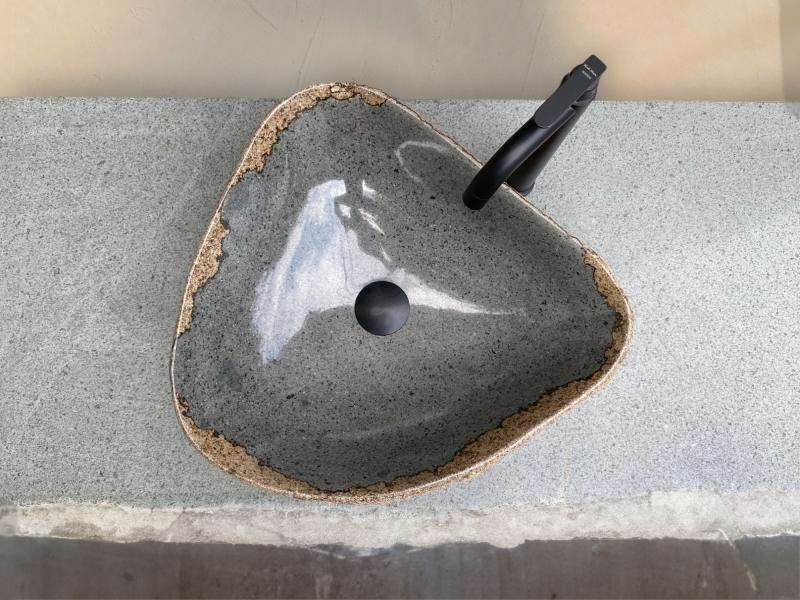 BUY NATURAL COLOURED STONE SINK LEVANZO