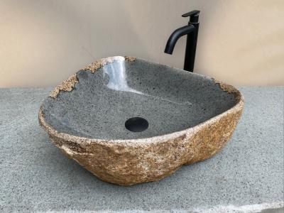 LAVABO DA APPOGGIO IN PIETRA NATURALE COLORATA LEVANZO