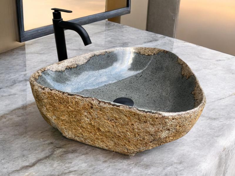 NATURAL COLOURED STONE WASHBASIN LEVANZO