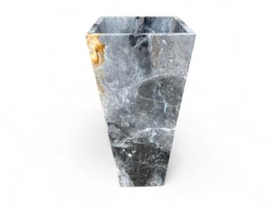 COLORED MARBLE PEDESTAL WASHBASIN SANTORINI