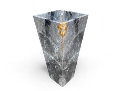 MARBLE PEDESTAL WASHBASIN IN COLORED MARBLE SANTORINI