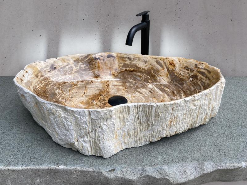 BUY DESIGN WASHBASIN IN PETRIFIED WOOD MOON