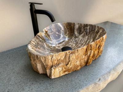 LAVABO IN LEGNO FOSSILE AKUA