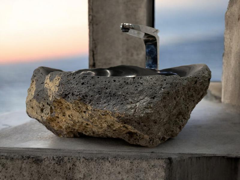 LAVABO DE PEDRA DE LAVA VOLCAN