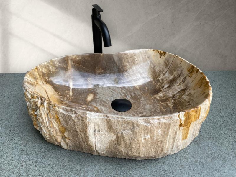 LAVABO DE MADERA FOSIL GIZA