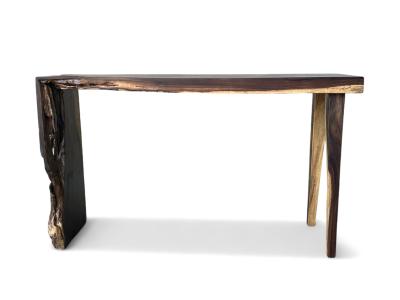 STRAIGHT TROPICAL WOOD CONSOLE TABLE VERBIER