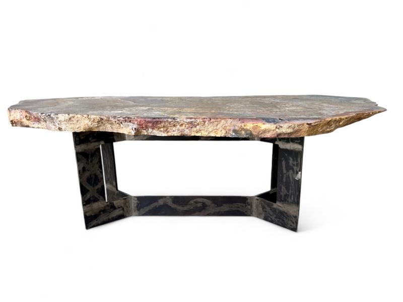 MESA DE CENTRO DE MADERA PETRIFICADA QUEEN