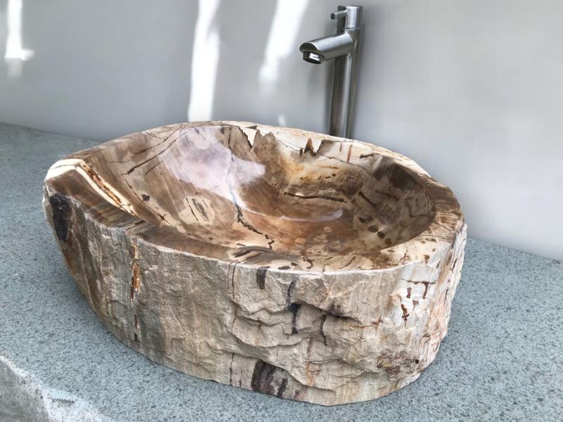 LAVABO DE MADERA PETRIFICADA ANDREAS