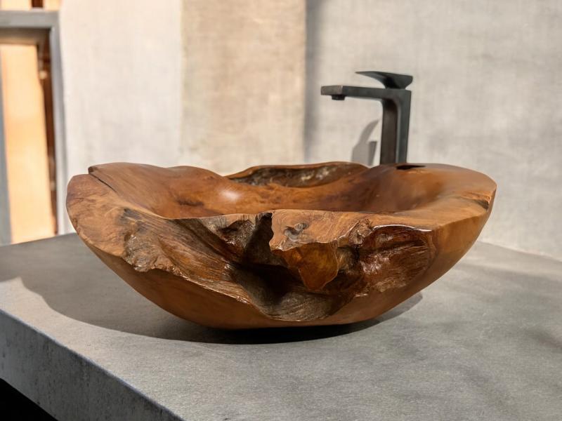 BUY TEAK WOOD WASHBASIN SAUVAGE