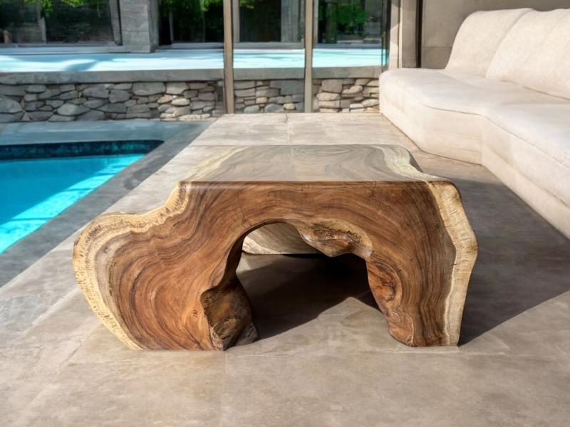 SUAR WOOD COFFEE TABLE GIVERNY