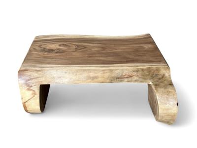 COFFEE TABLE IN TROPICAL WOOD GIVERNY