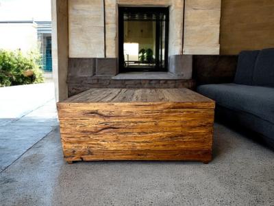 SQUARE ANTIQUE TEAK COFFEE TABLE OPORTO