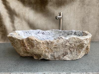 LAVABO DE PIEDRA DE MARMOL BEIGE GREEK