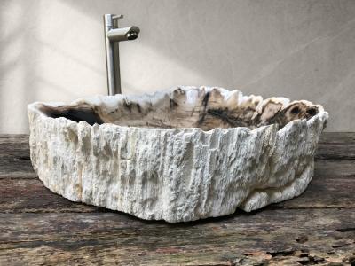 PETRIFIED WOOD WASHBASIN FRANCIS