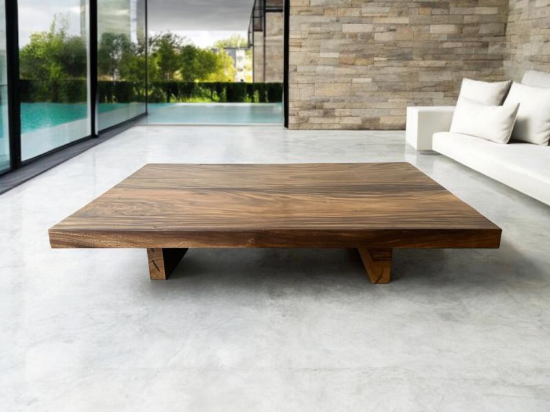 TABLE BASSE RECTANGULAIRE EN BOIS MALAGA