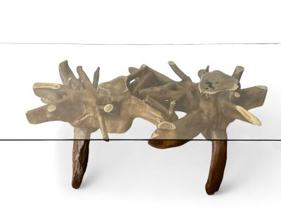 TEAK ROOT DINING TABLE