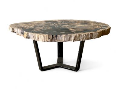 MESA DE MADERA PETRIFICADA ATENEA