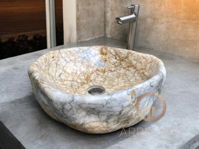 LAVABO ROND EN MARBRE KENIA