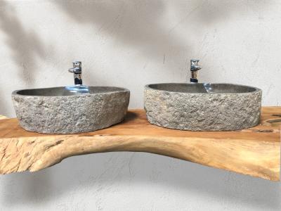 BUY SET WASHBASIN RIVER STONE