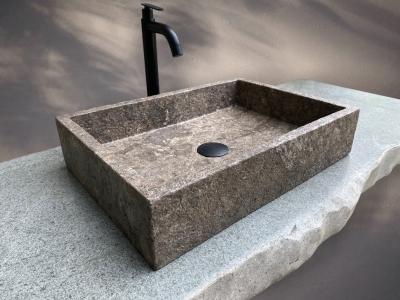 ACQUISTA LAVABO IN MARMO GRIGIO SANTINO