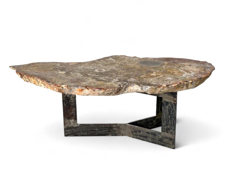 BUY STONE COFFEE TABLE IN REDDISH TONES