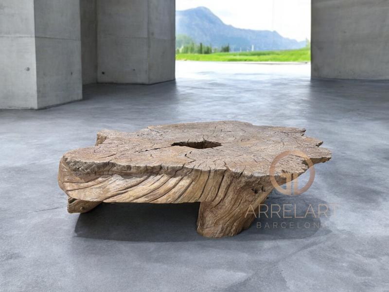 TABLE BASSE EN BOIS RUSTIQUE SANDRINE