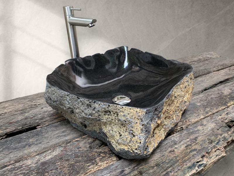 COMPRAR LAVABO DE PEDRA DE LAVA SHIVA