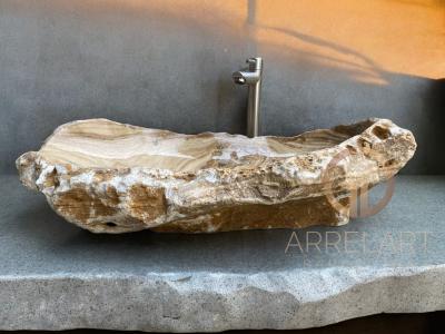 LARGE NATURAL STONE WASHBASIN