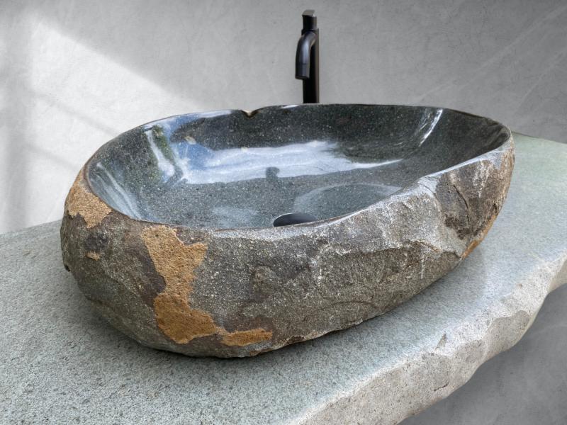 LAVABO DE PIEDRA GRIS DANIA