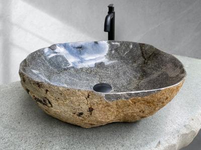 WASHBASIN IN GLOSSY POLISHED STONE VANDA