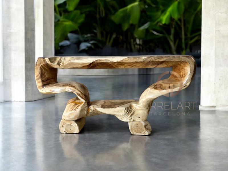 TROPICAL WOOD CONSOLE TABLE BRUSSELS