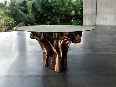 BASE DE TABLE EN BOIS DE RACINE DE SONOKELING