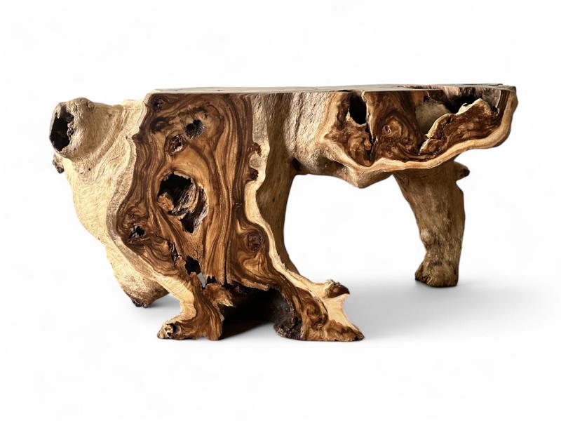 EXOTIC WOOD CONSOLE BRUSSELS