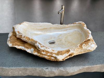 LAVABO DE PIEDRA NATURAL BEIGE GLAM