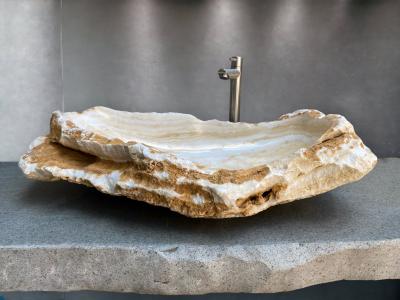 LAVABO DE PIEDRA NATURAL BEIGE GLAM