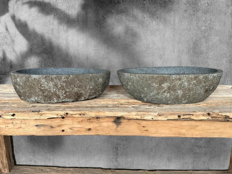 SET WASHBASIN RIVER STONE RIVER